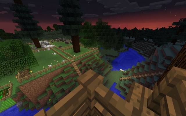  我们可以在其中找到的不同世界之一Minecraft 