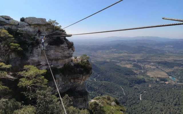 Equilibrio en los puentes colgados