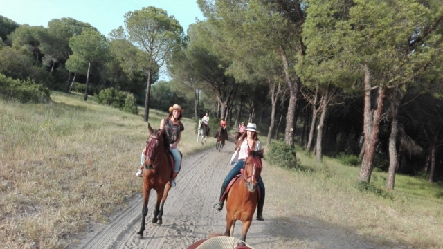 Montando a caballo
