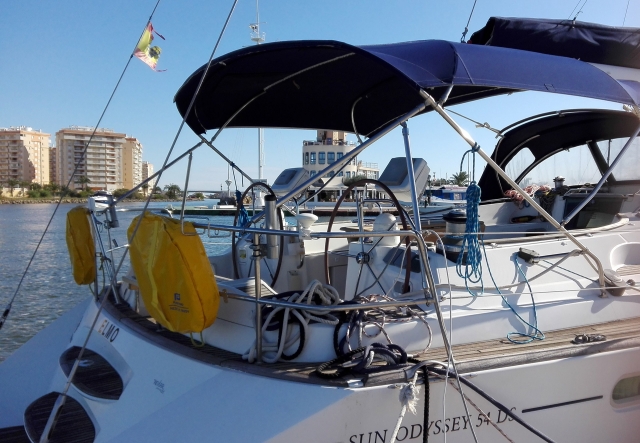  Yacht docked in the port