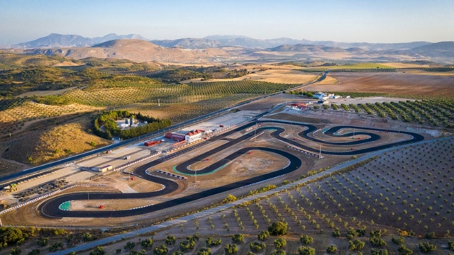 Vista aérea del karting de Campillos
