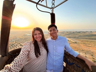 Private balloon flight for couples in Aranjuez