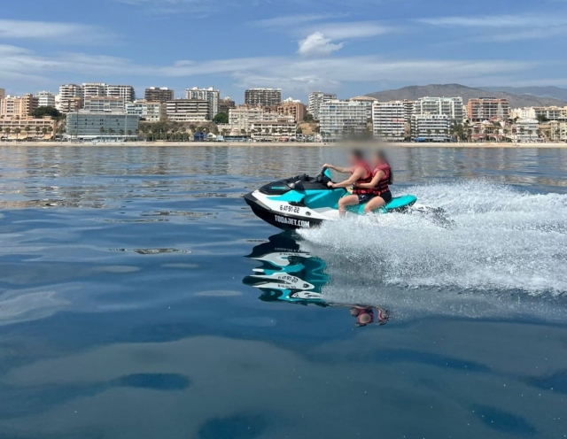 Salida en moto de agua en Villajoyosa