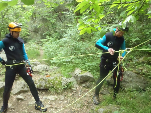  Students of the canyoning course 