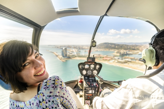 Disfrutando del vuelo