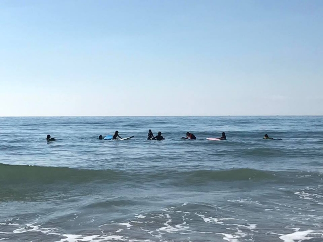 Prácticas en la playa