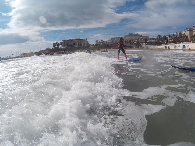 Surfeando las olas