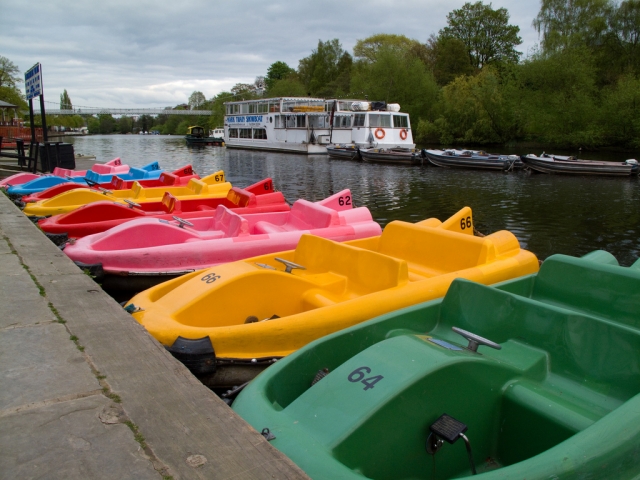 Pedalos en el rio