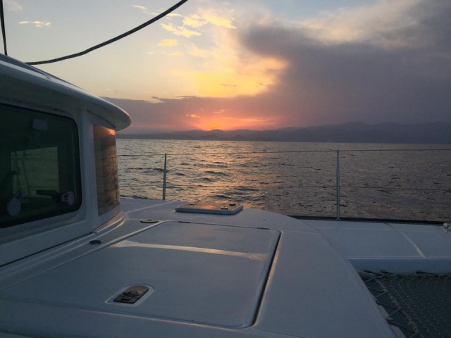  Sonnenuntergang vom Meer aus 