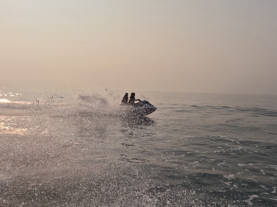  Accelerating the aquatic motorcycle