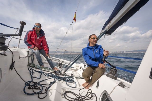  Testing the new sail