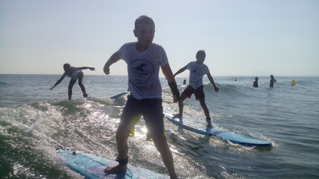 Standing on the boards 