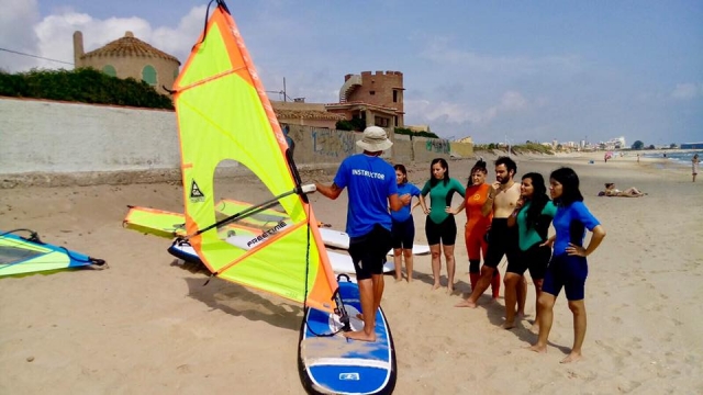  Explaining windsurfing 