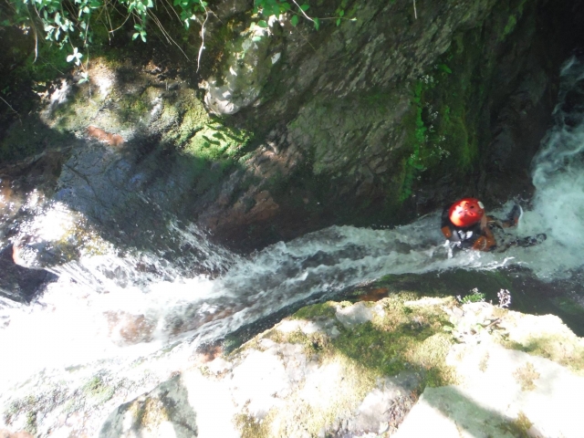  Toboggan in the ravine in Cantabria 