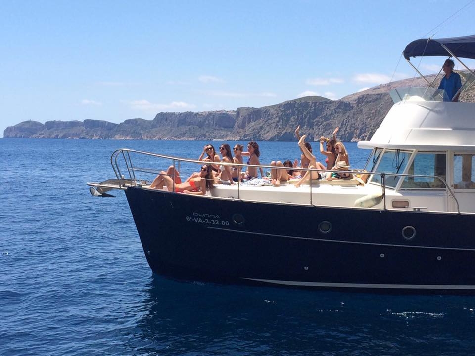 En la cubierta del barco