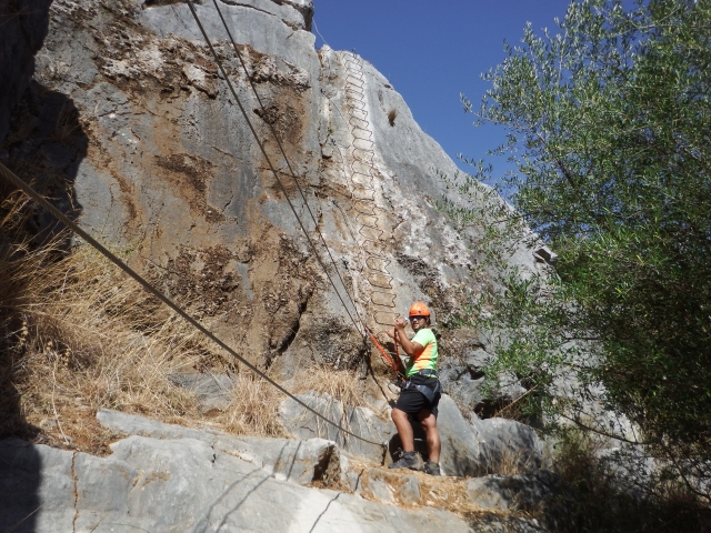  Passarela na via ferrata 