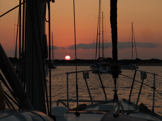 Atardecer en el velero
