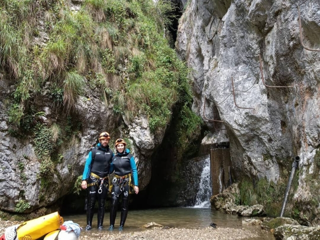  Canyoning zu zweit 