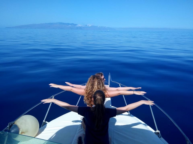 Disfrutando de la travesia