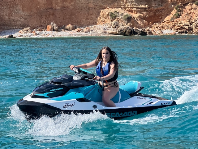 Acelerando con el jetski