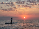 Ruta paddle surf al amanecer en Playa Xeraco, 1h
