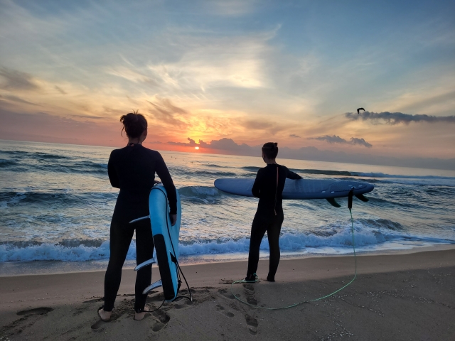  Preparado para iniciar a rota de paddle surf 