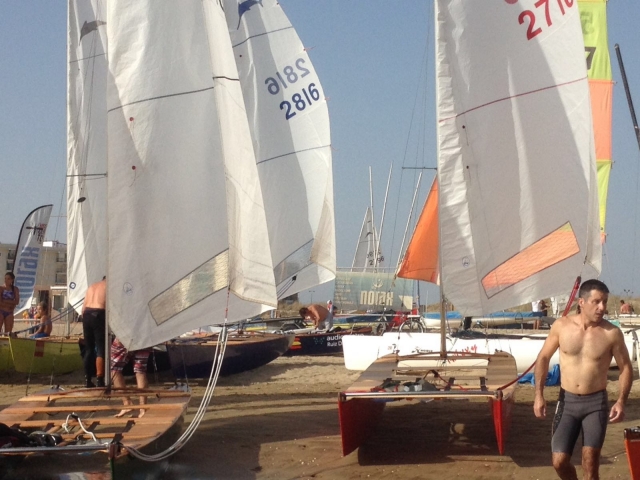 Group of catamarans 