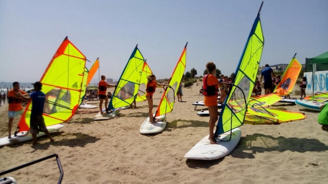 Lezione di windsurf a Gandía 