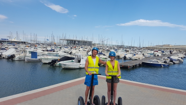 Visiting the port by segway 