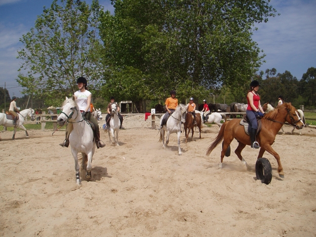 Montando a caballo en Laredo