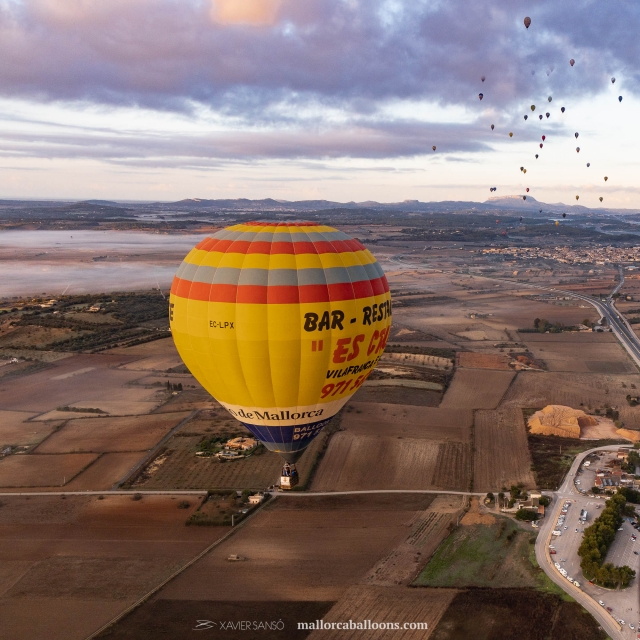 Fliegen im Ballon über Mallorca 