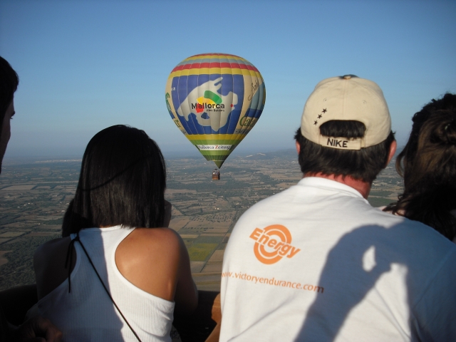  Veduta del cielo in mongolfiera 