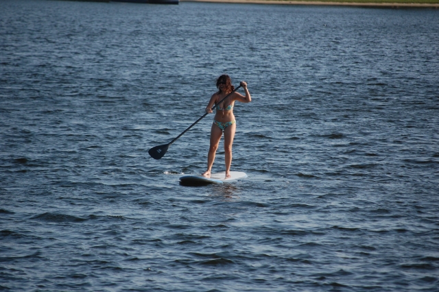 Probando el Stand up Paddle
