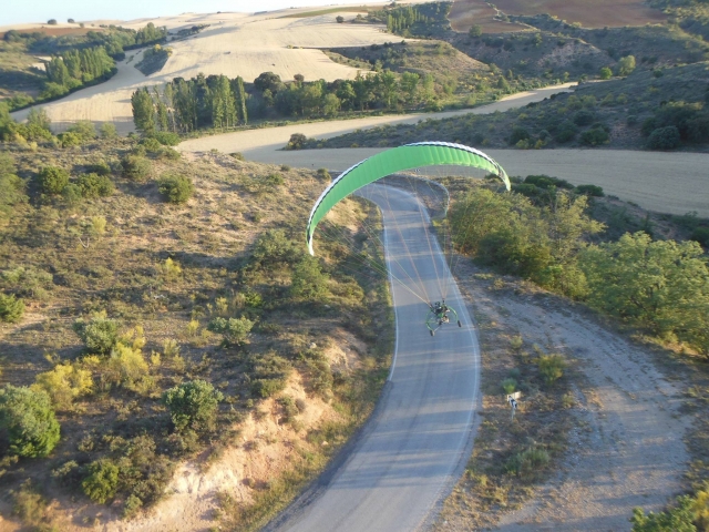  Paramotor-Landung 
