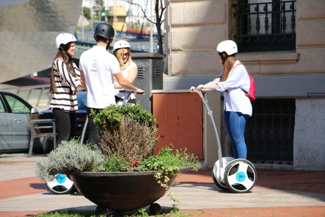 Practicando con el segway