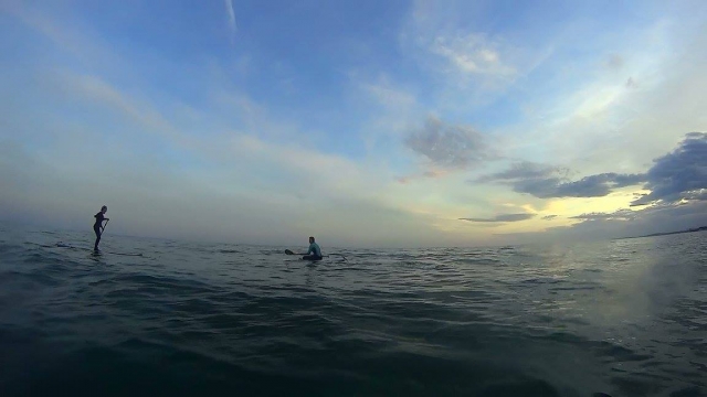 en el mar