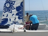 Alquiler de catamarán con patrón en Mojácar 1 hora