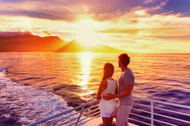  Tramonto sul catamarano