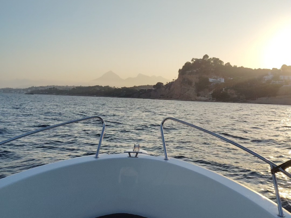A punto de atardecer