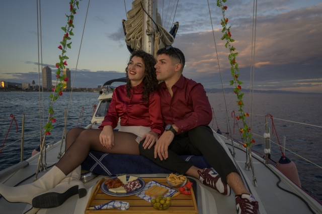 Aperitivo romántico a bordo