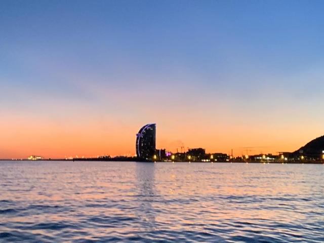 Costa de Barcelona en velero