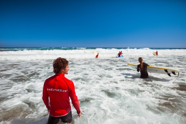  Before the instructor's explanations in Corralejo 