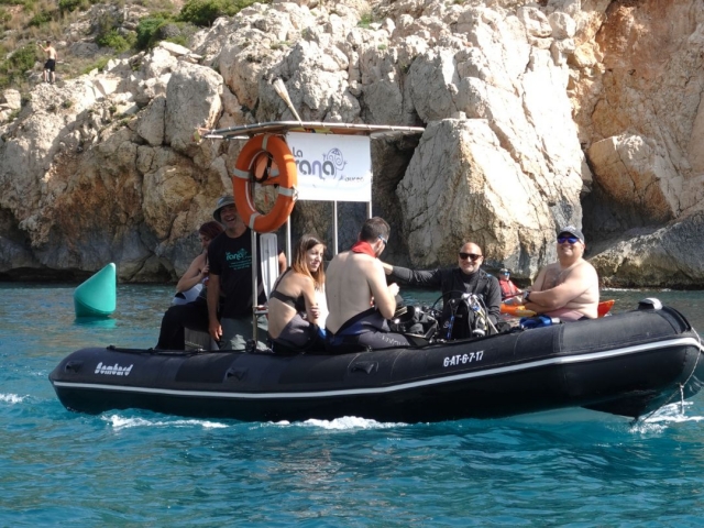Buceo en grupo