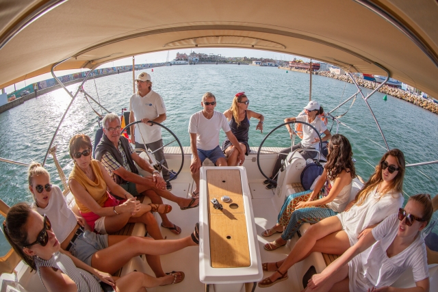 Encuentro con amigos en el velero