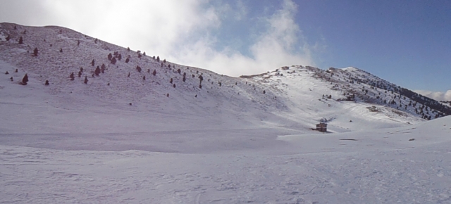  雪山上 