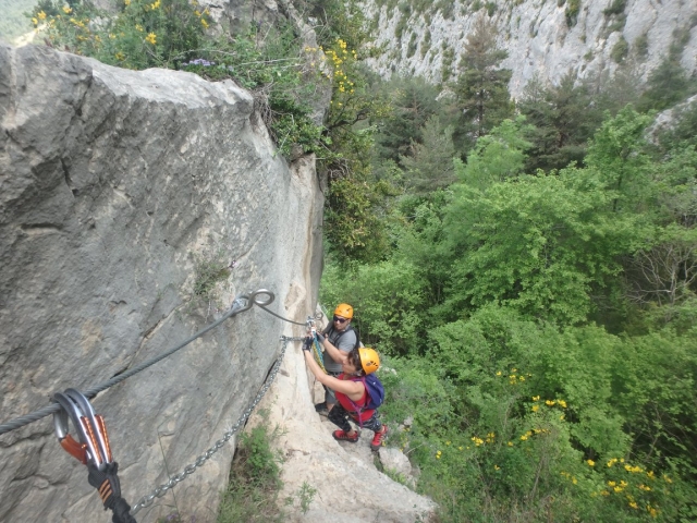  Obstacles of the via ferrata 