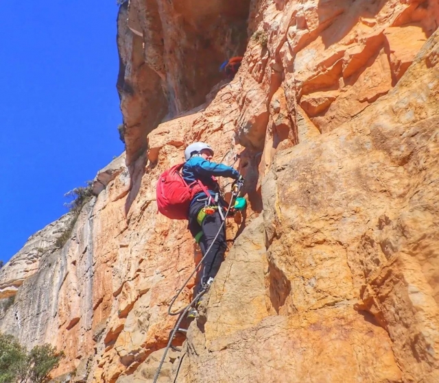 Klettersteig in Vilaplana 