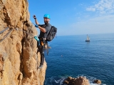 Via ferrata sur la mer Cala del Molí, 4 heures