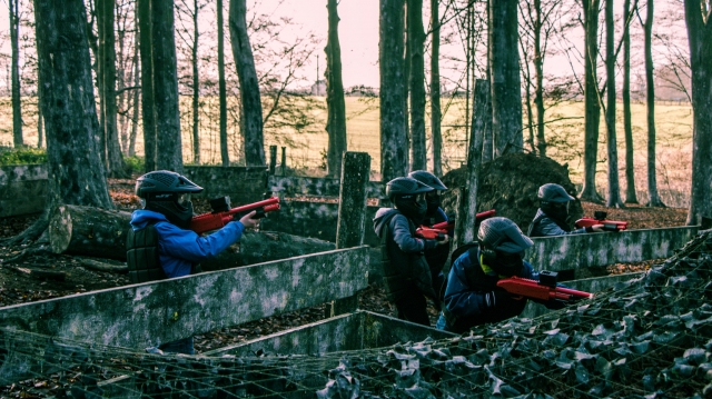 Listos para el paintball