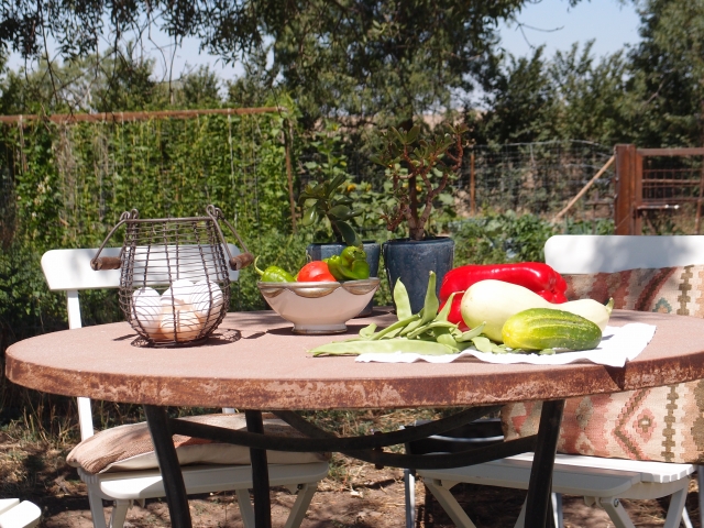 Profiter des produits du jardin 